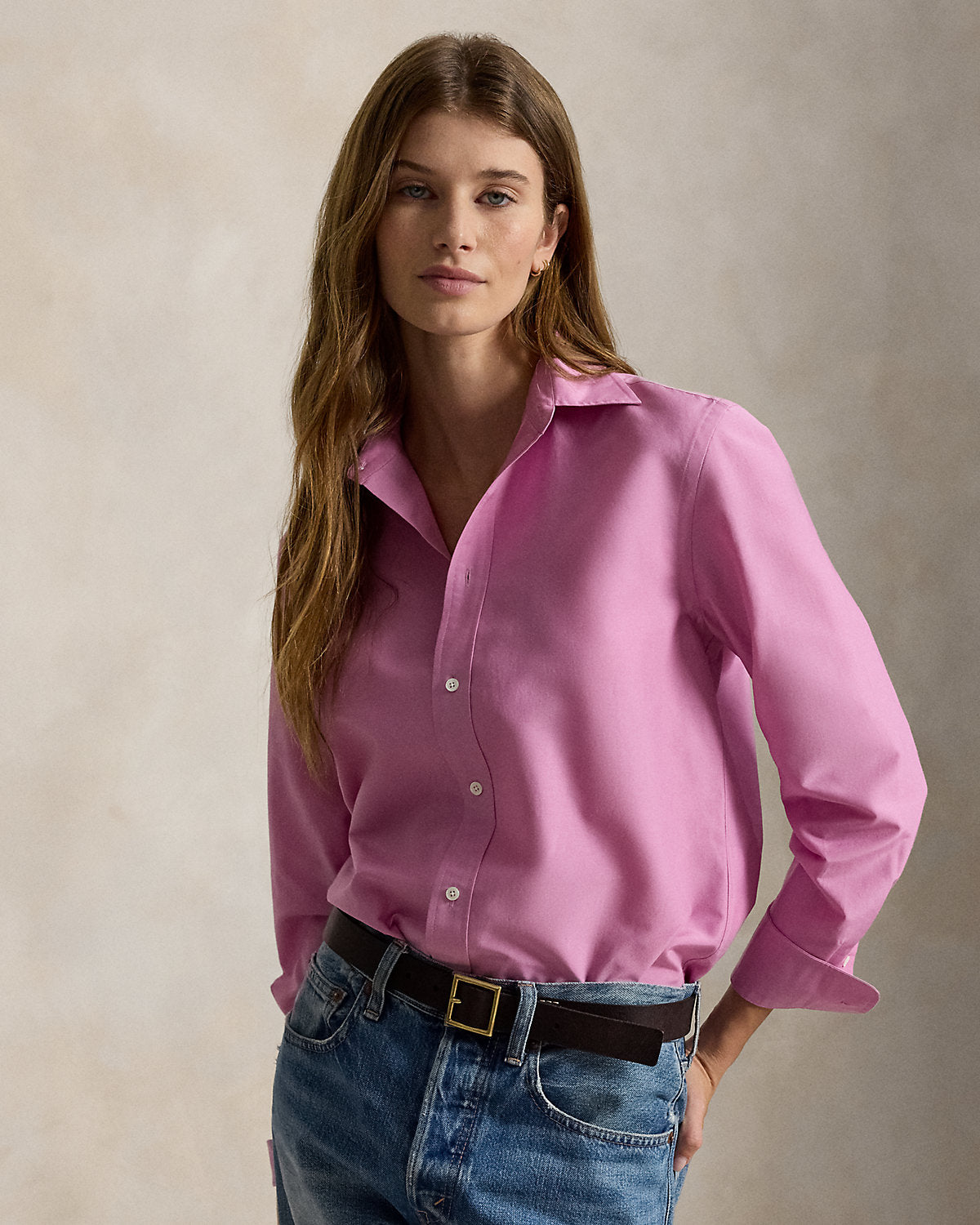 Relaxed Fit Cotton-Silk Shirt