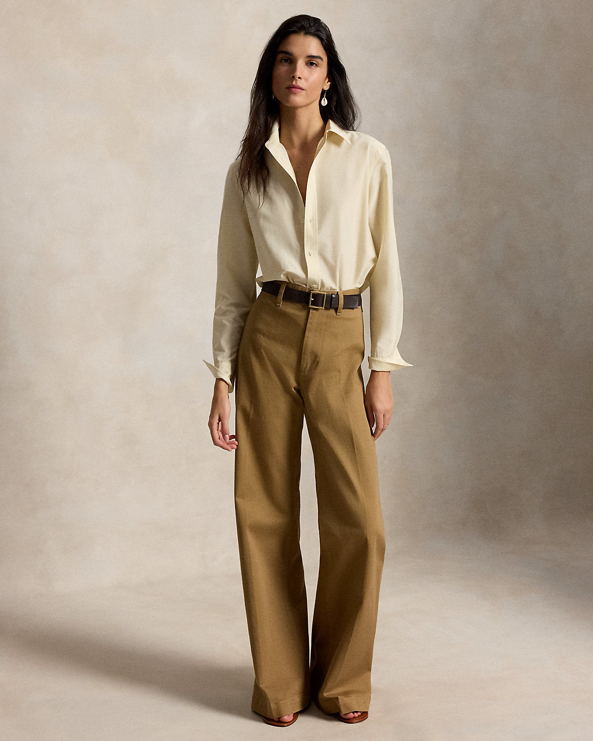 Relaxed Fit Cotton-Silk Shirt