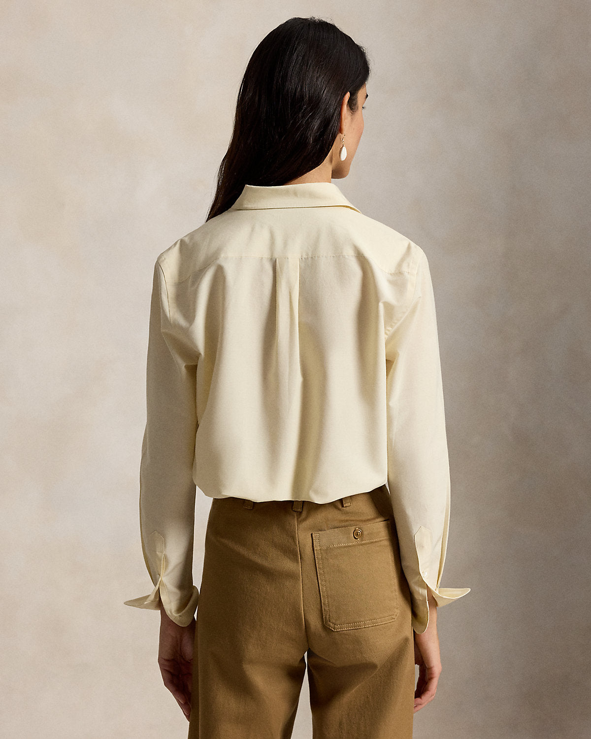 Relaxed Fit Cotton-Silk Shirt