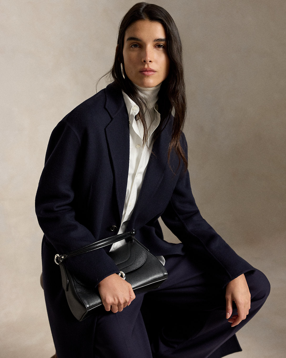 Double-Faced Long Wool Coat