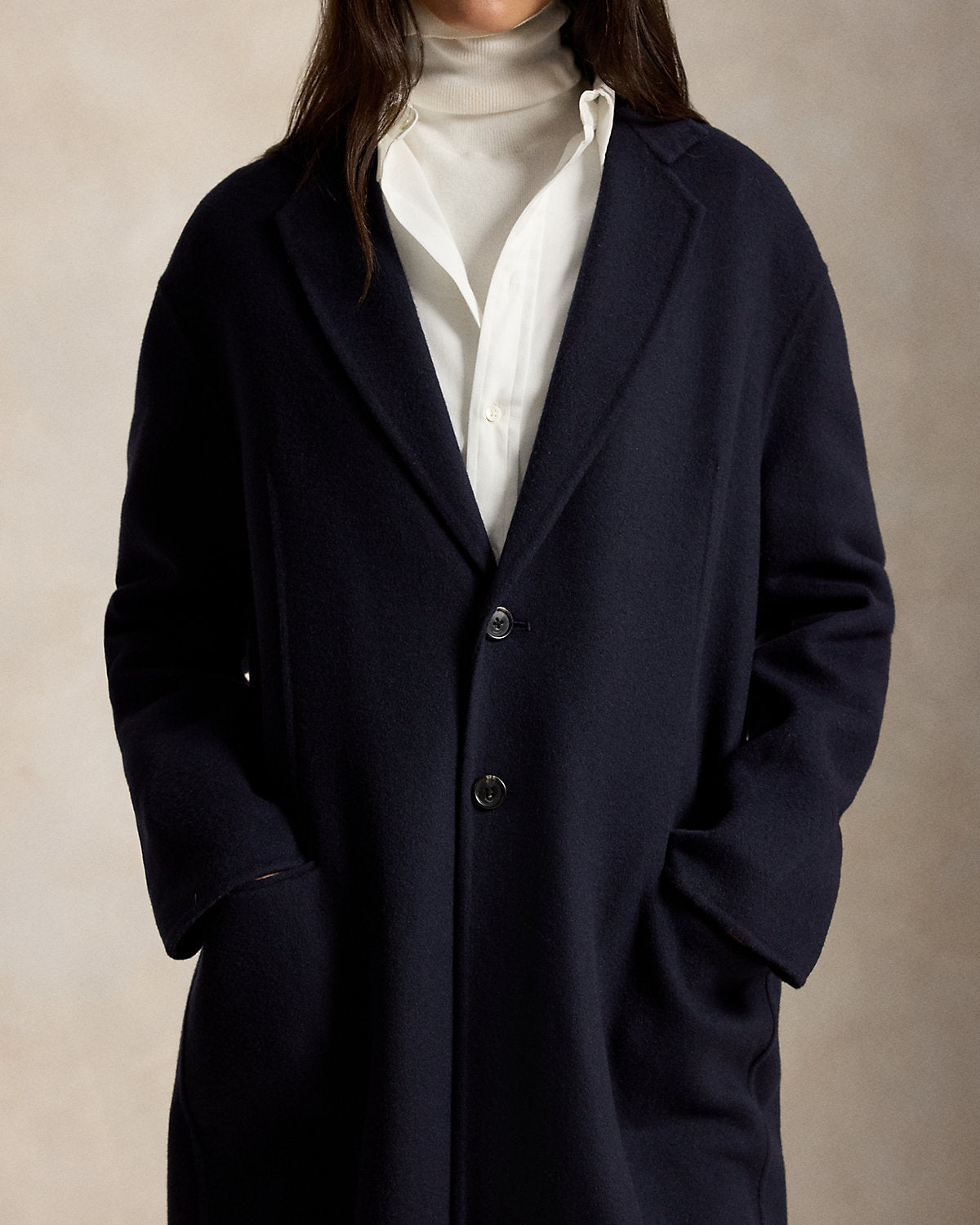 Double-Faced Long Wool Coat