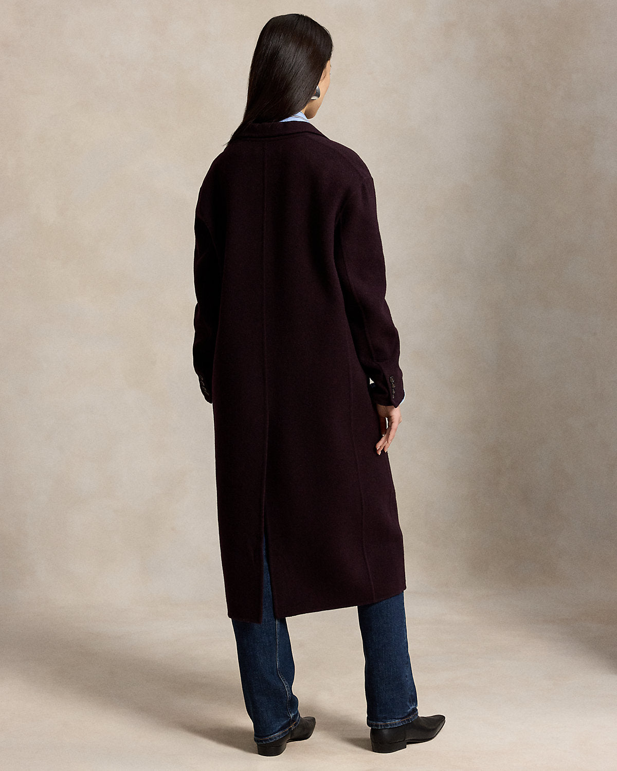 Double-Faced Long Wool Coat