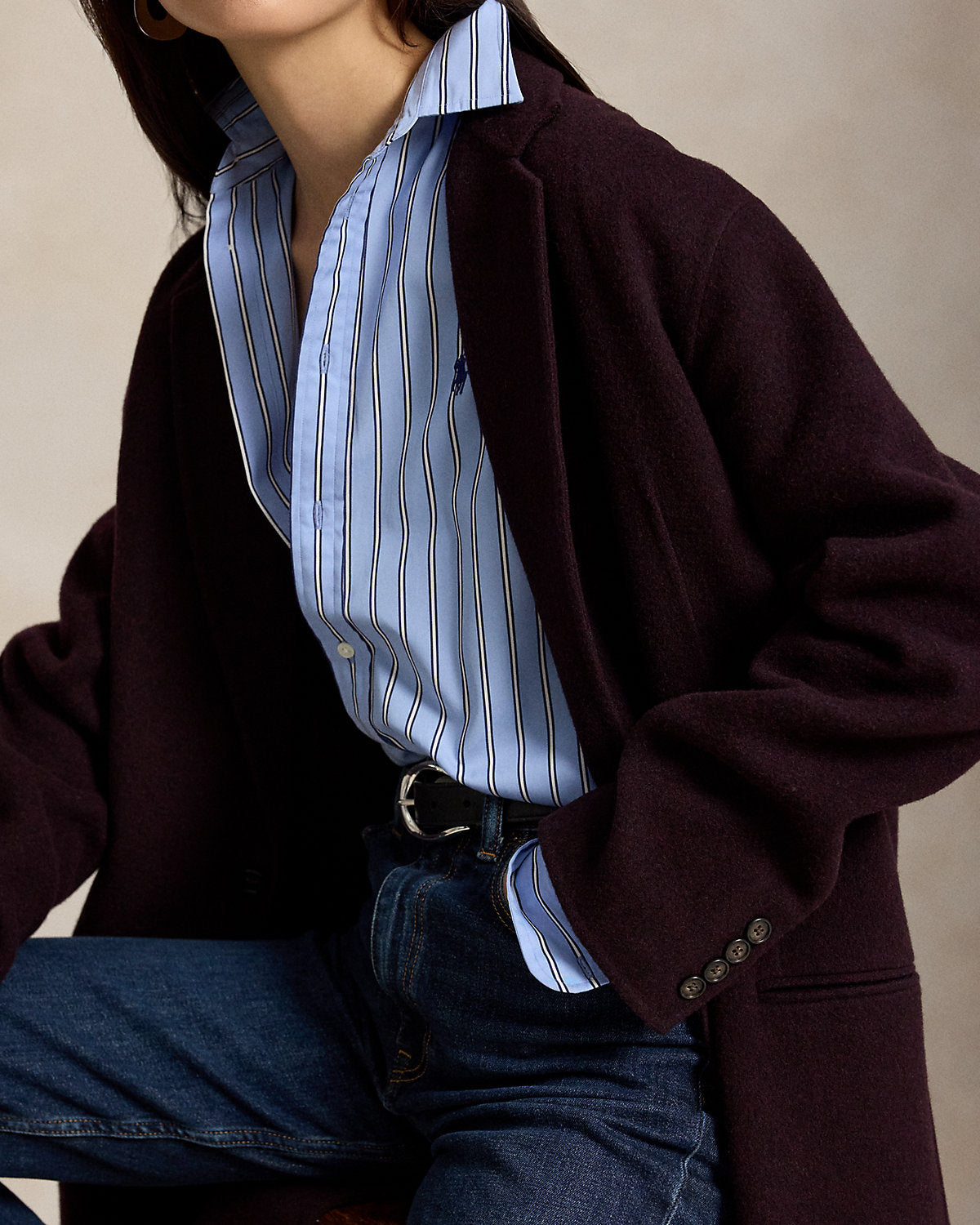 Double-Faced Long Wool Coat