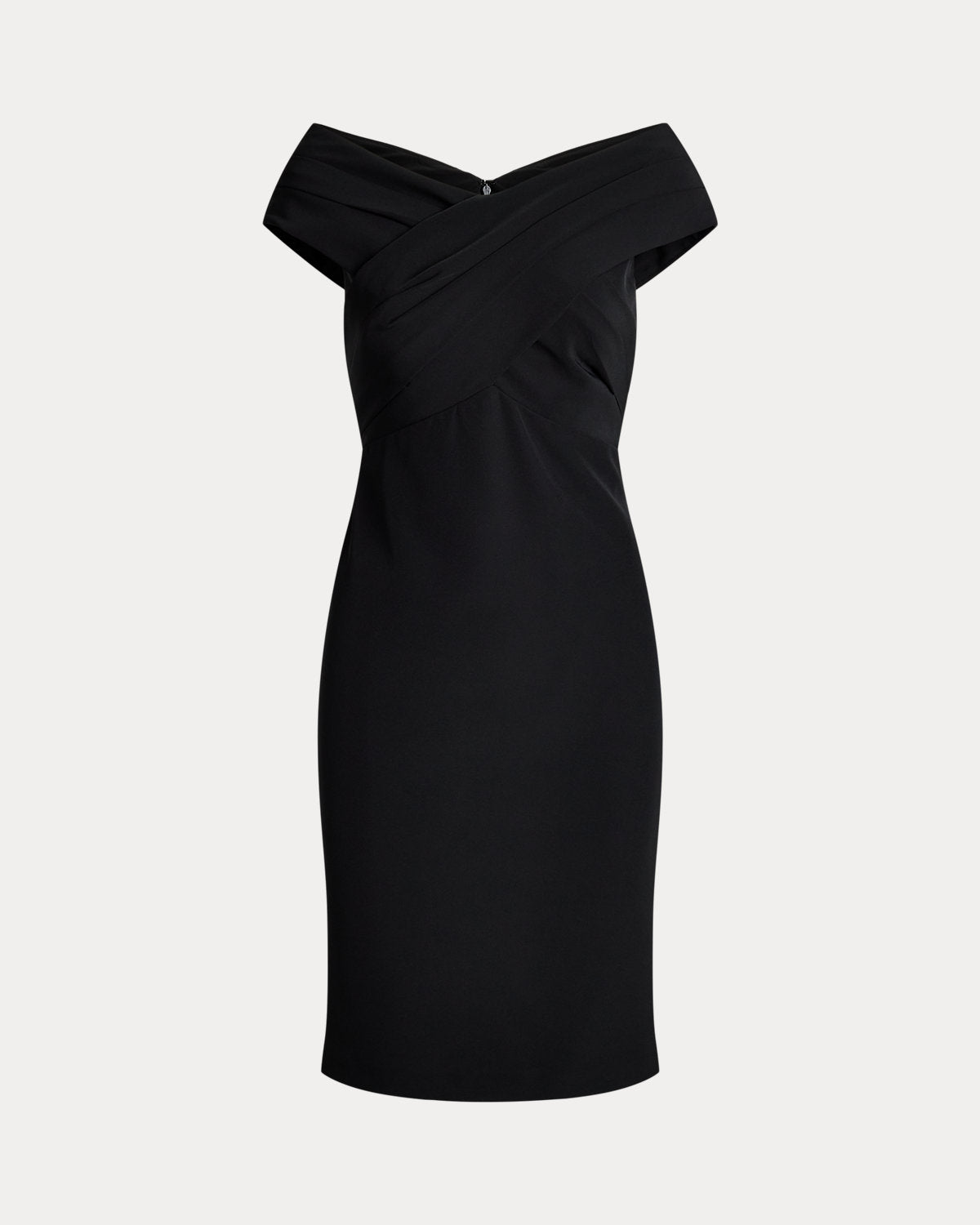 Crepe Off-the-Shoulder Cocktail Dress