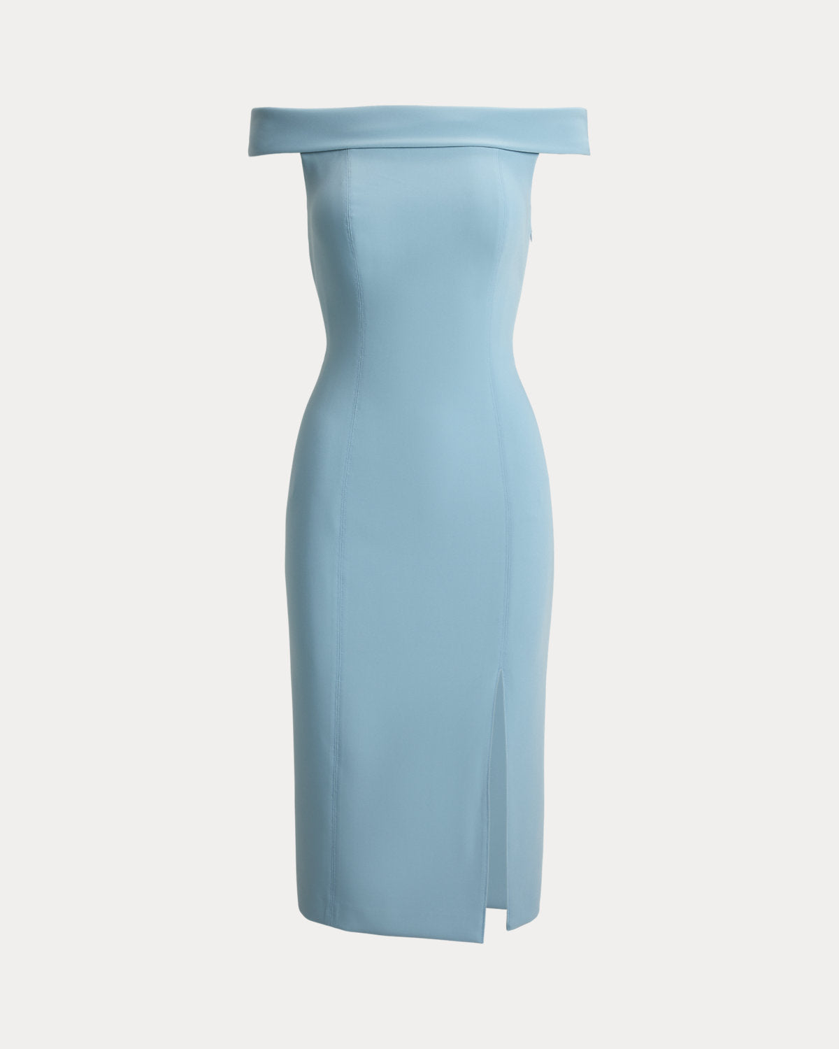 Crepe Off-the-Shoulder Cocktail Dress