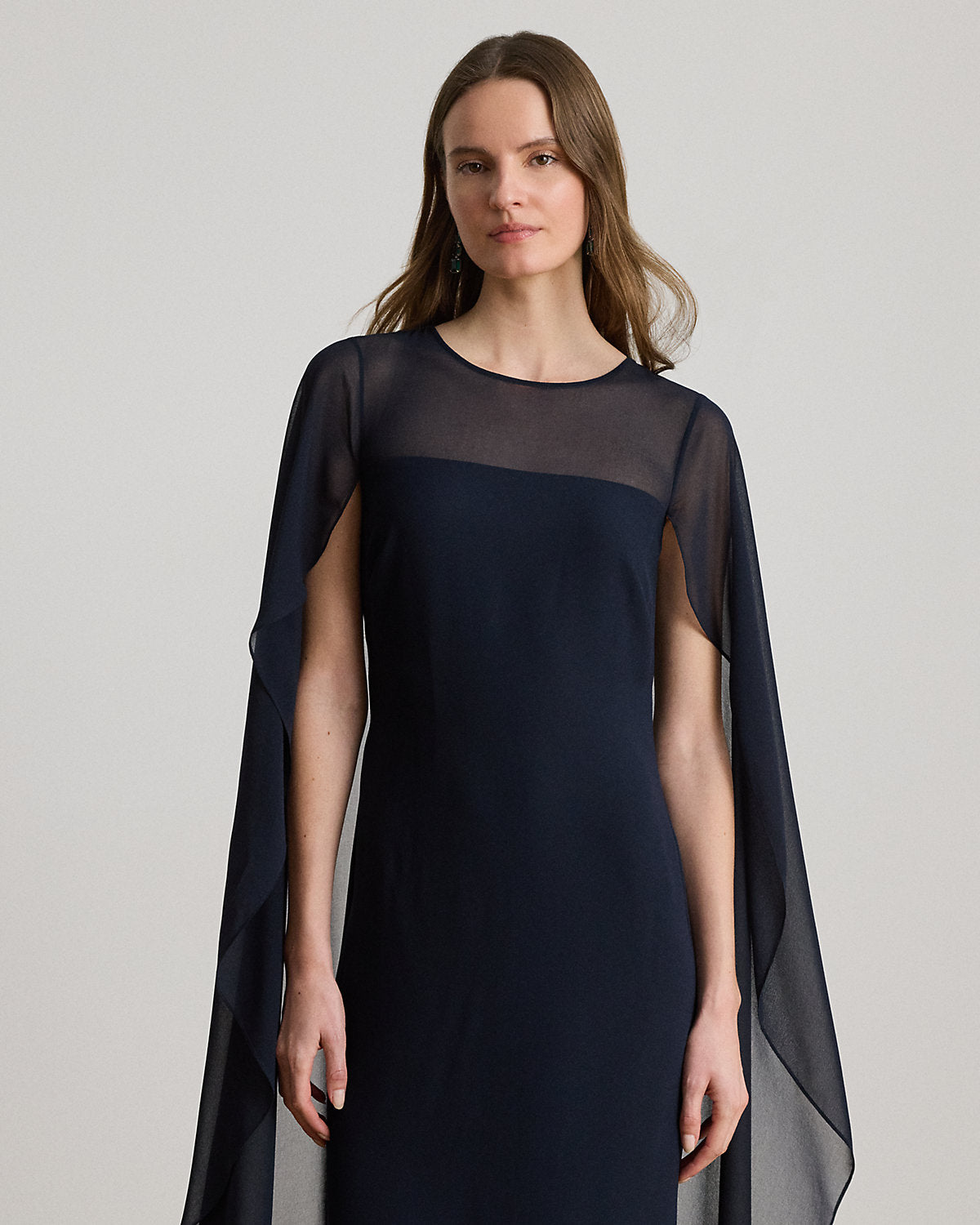 Cape Georgette Gown