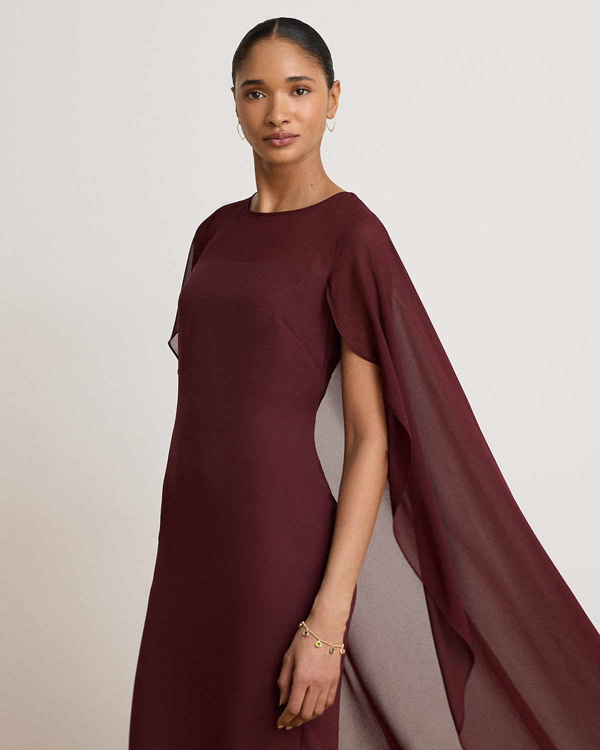 Cape Georgette Gown