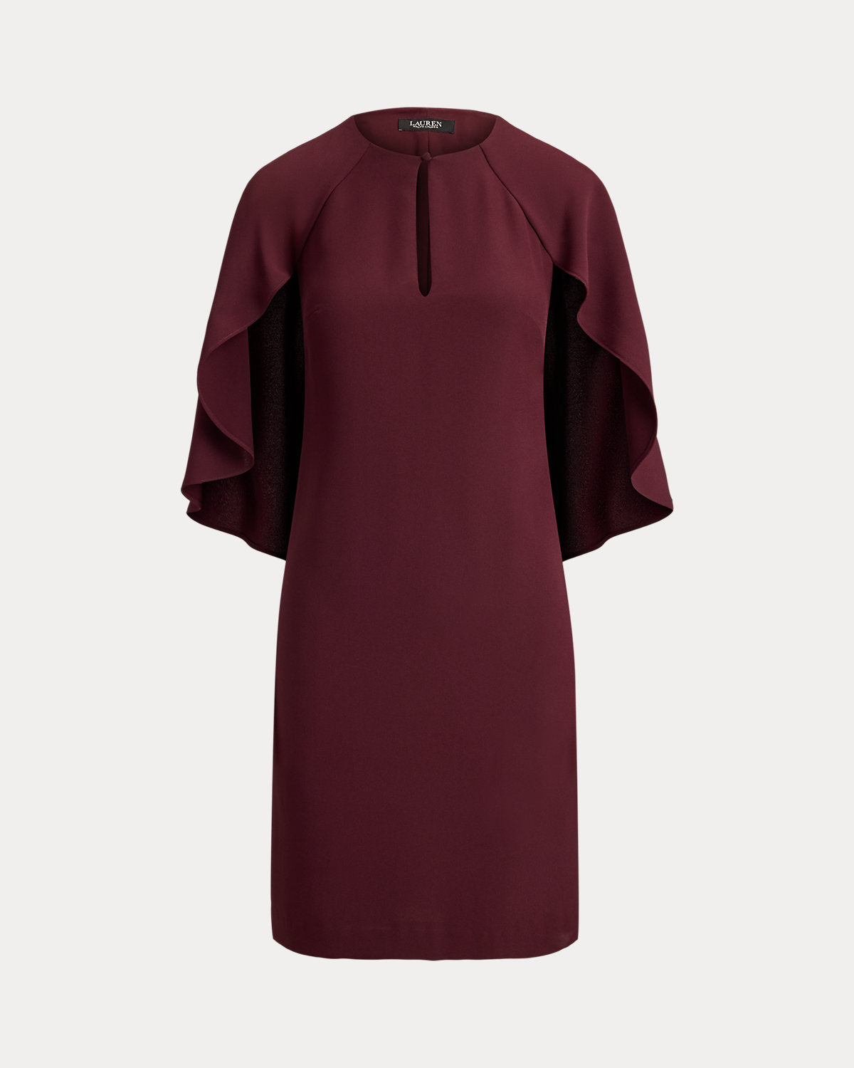 Cape Georgette Cocktail Dress