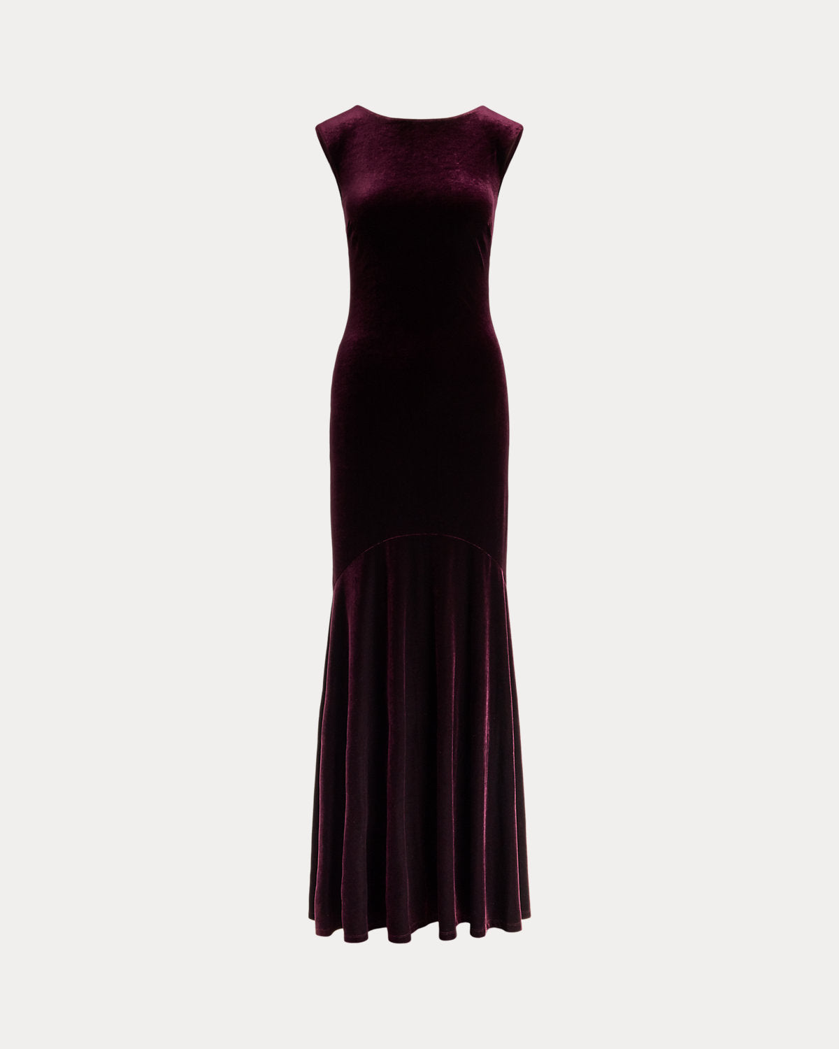 Velvet Boatneck Gown