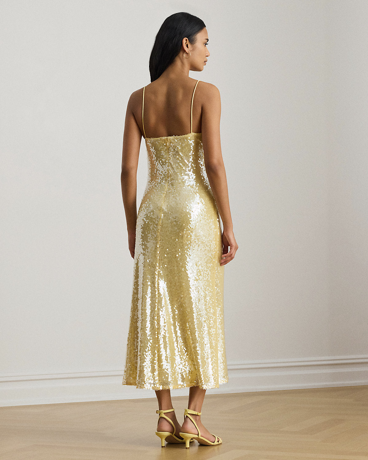 Sequined Sleeveless Cocktail Dress