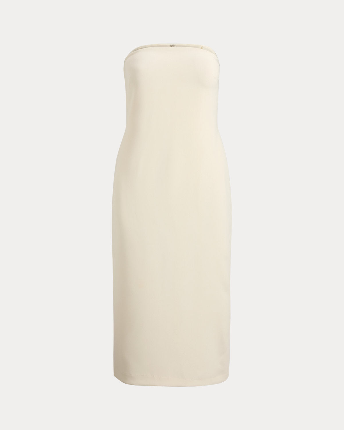 Crepe Strapless Cocktail Dress