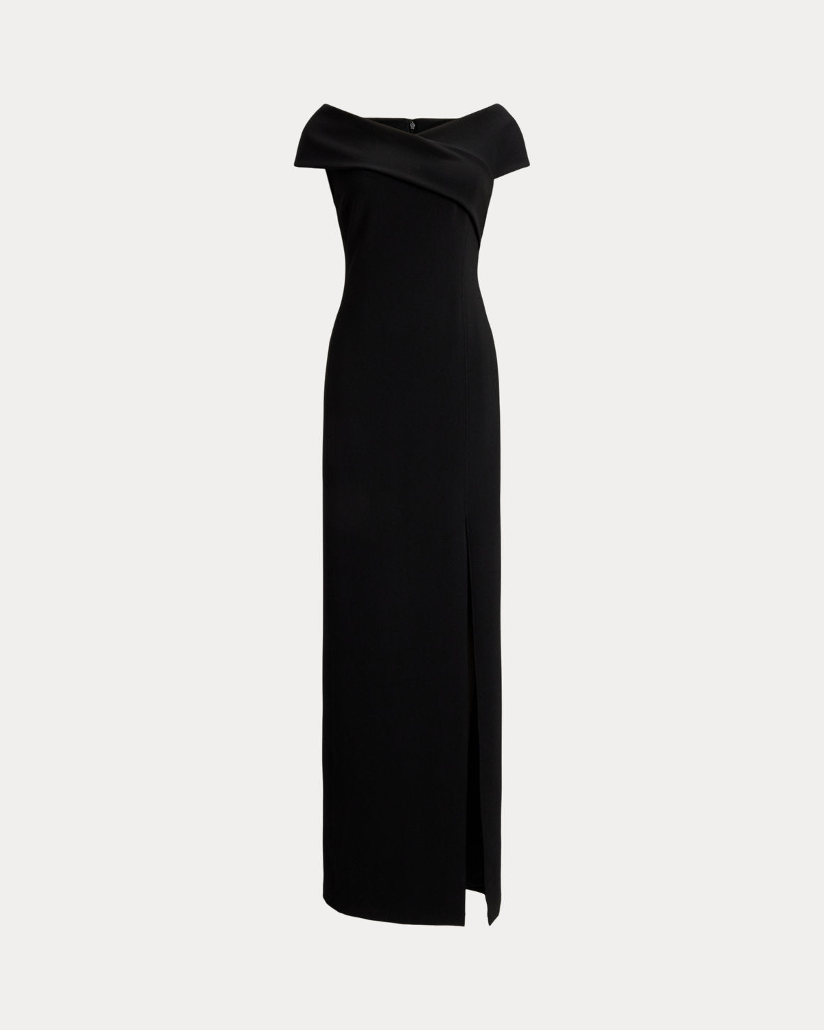 Faille Off-the-Shoulder Gown