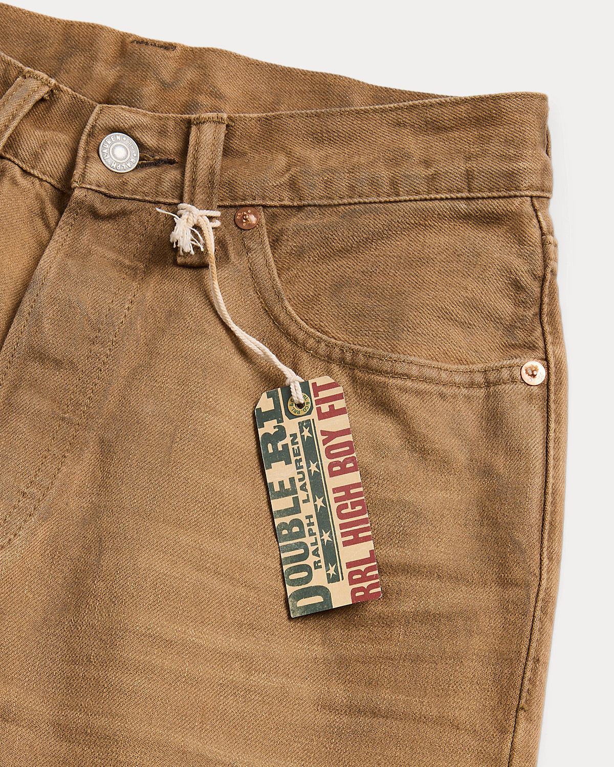 High Boy Fit Tan Jean