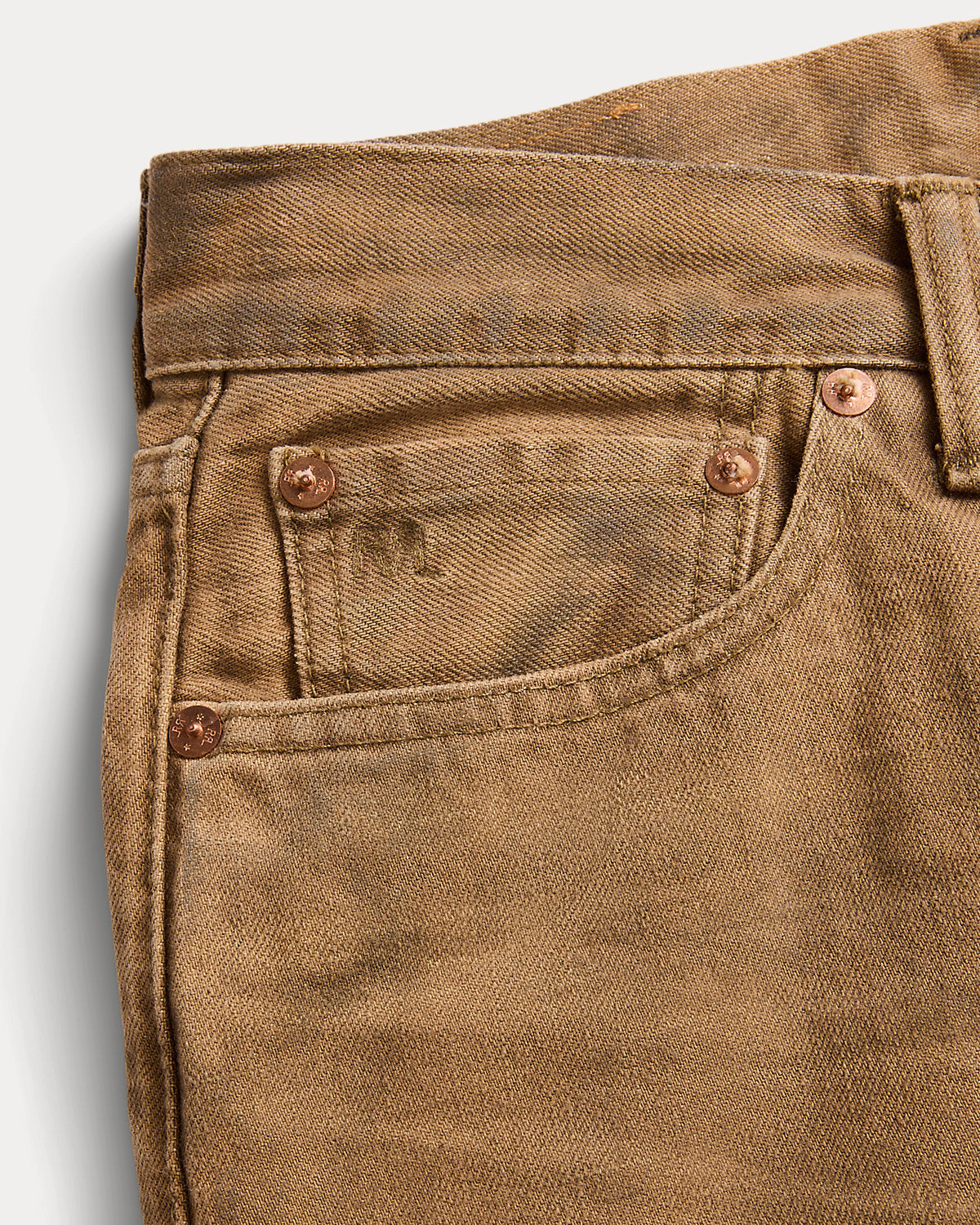 High Boy Fit Tan Jean