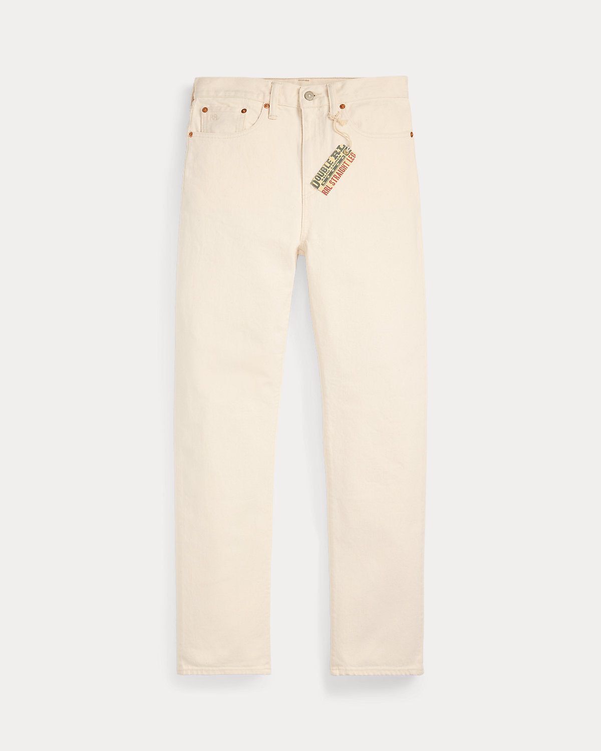 Straight Leg Fit Seeded Natural Jean