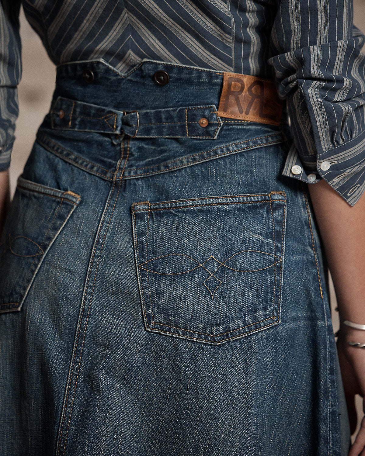 Indigo Selvedge Denim Skirt