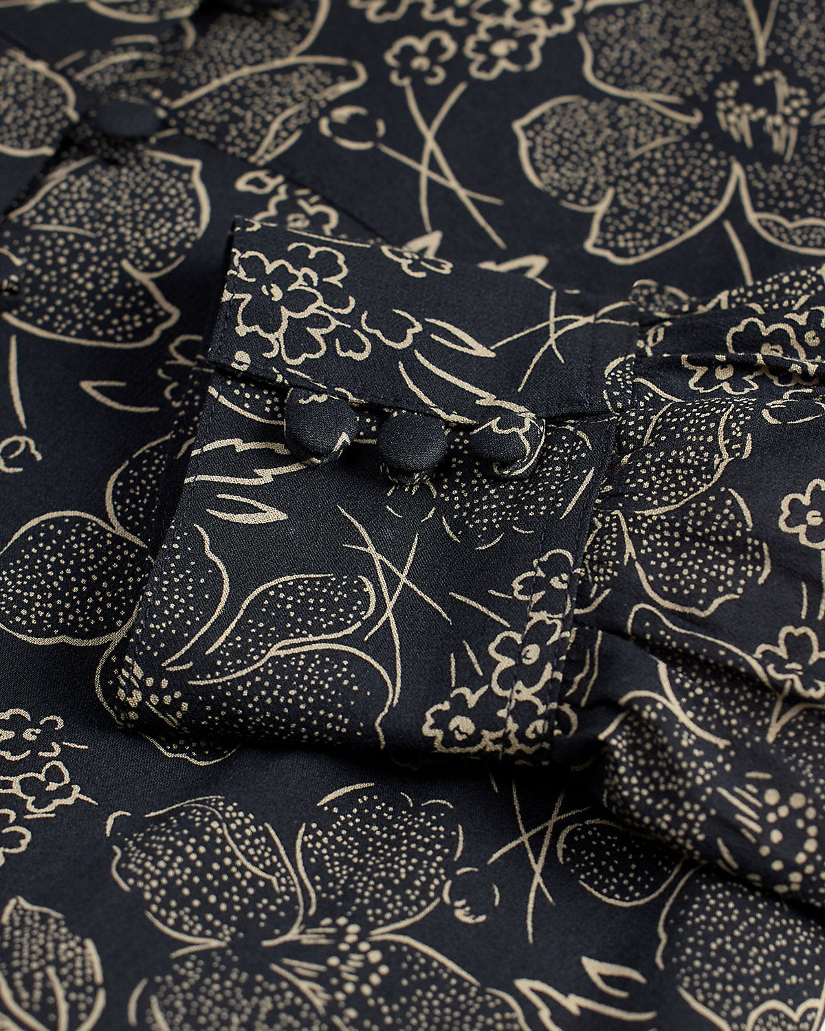 Floral-Print Crepe Dress