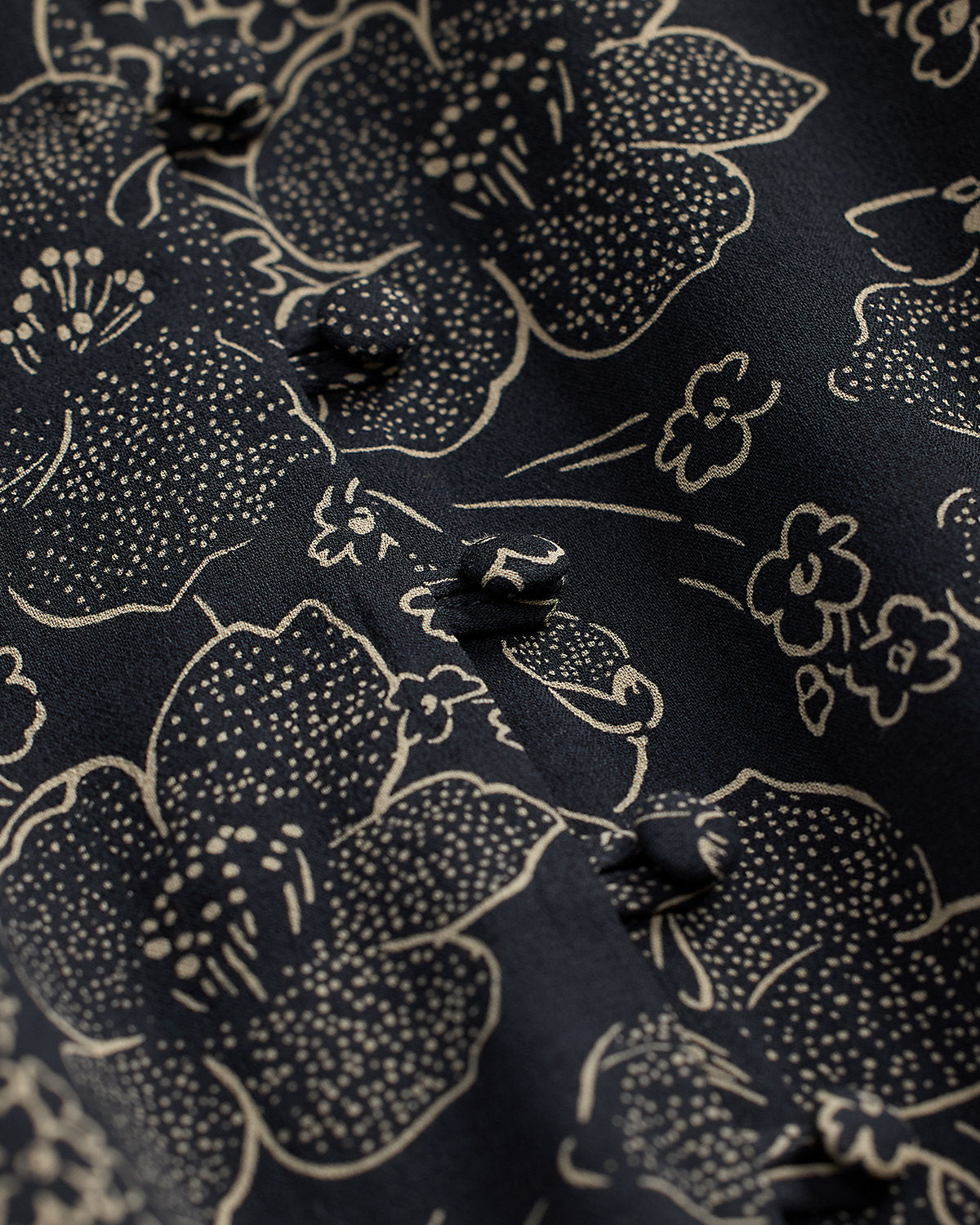 Floral-Print Crepe Dress