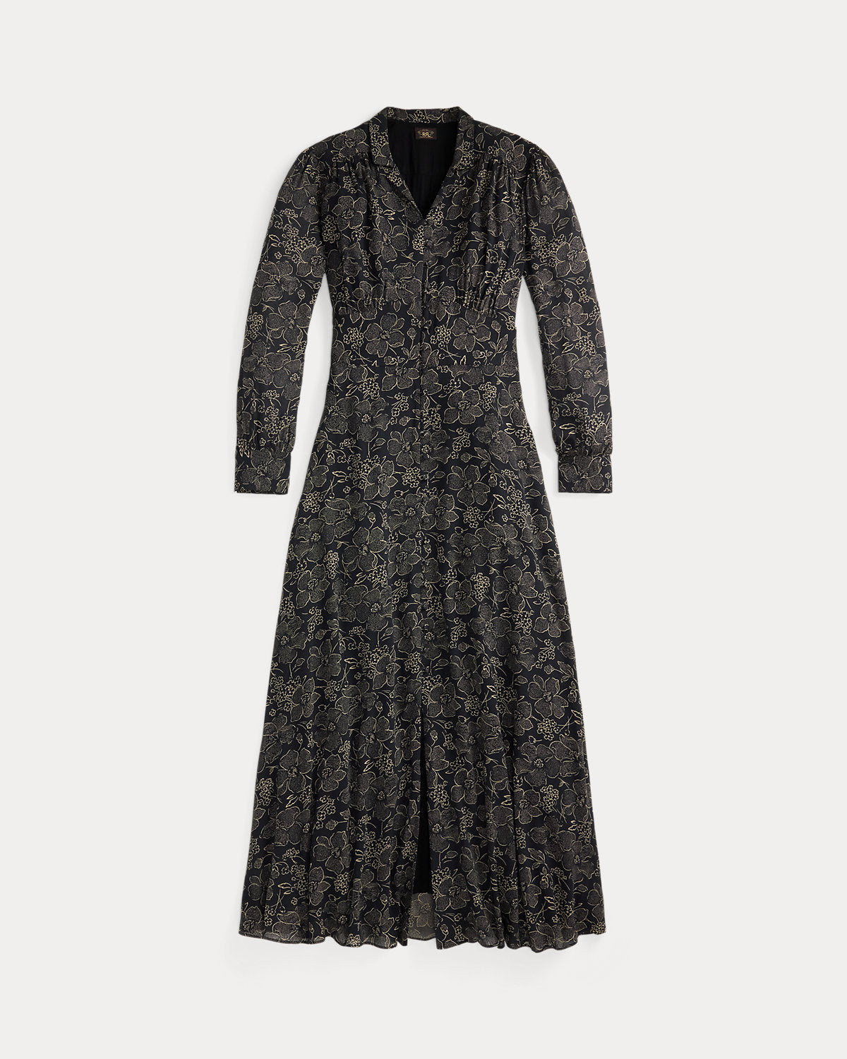 Floral-Print Crepe Dress