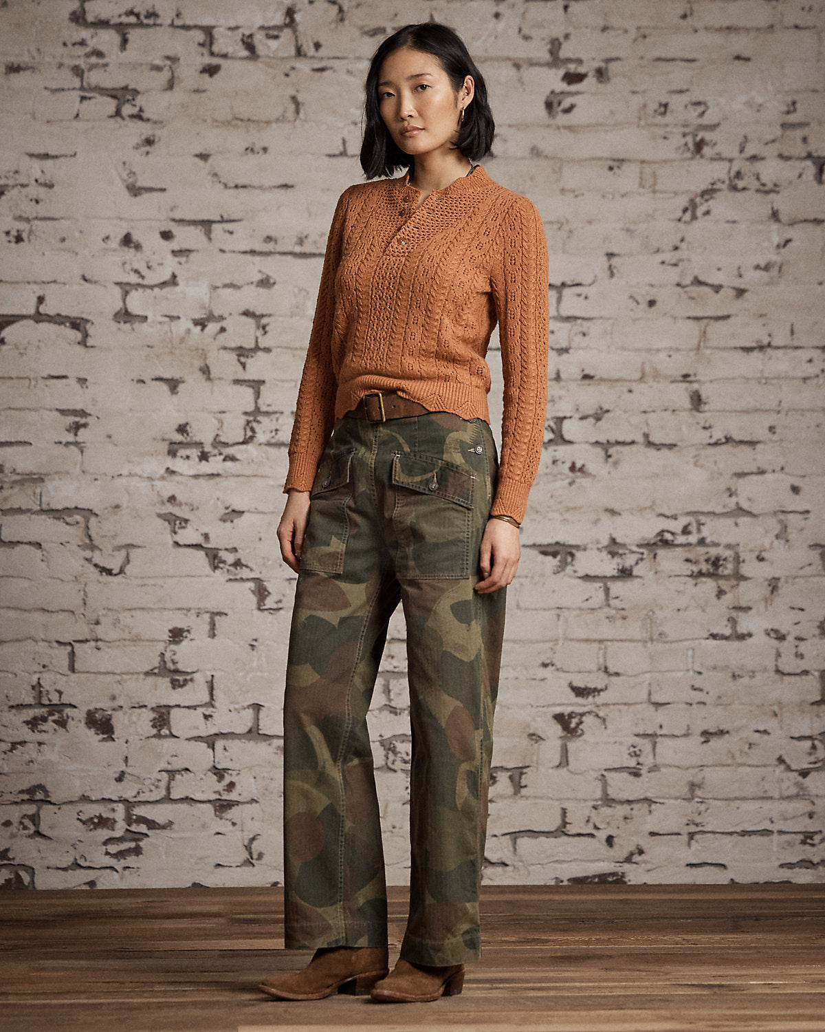 Camo Herringbone Twill Pant