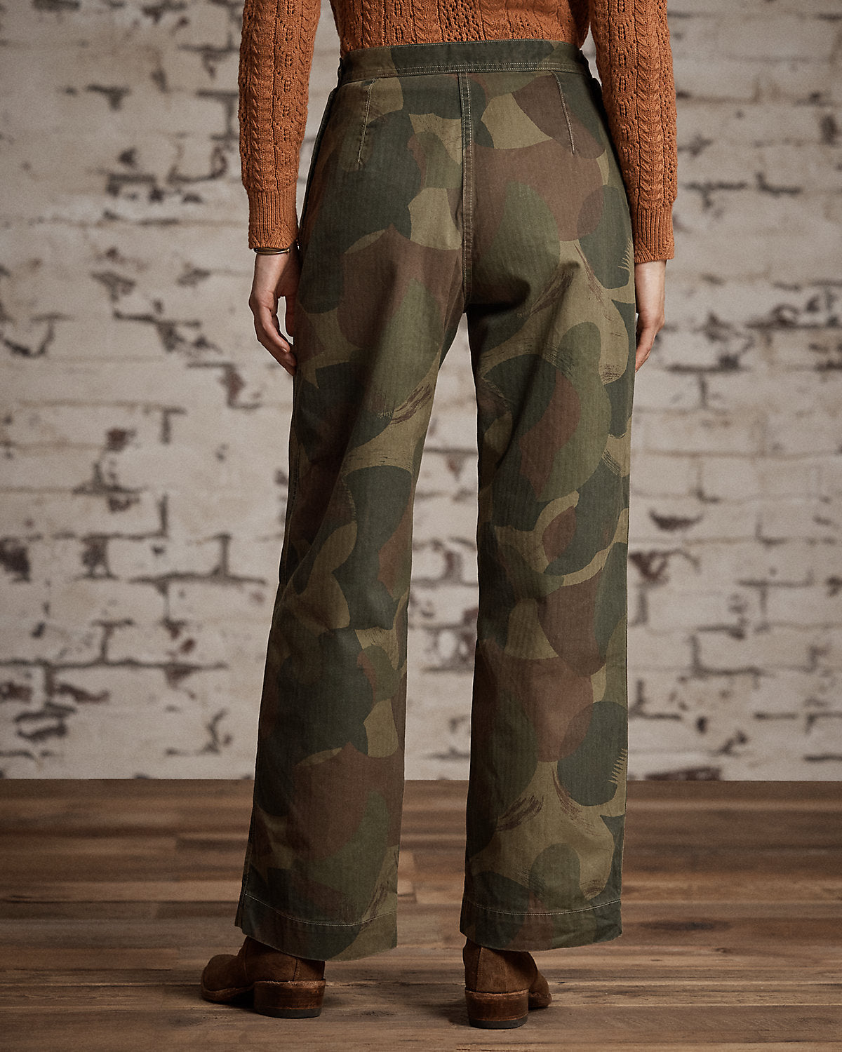 Camo Herringbone Twill Pant