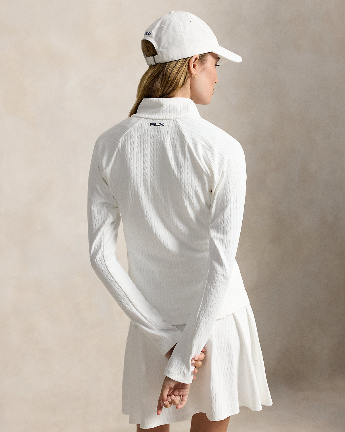 Cable Stretch-Jacquard Zip Jacket