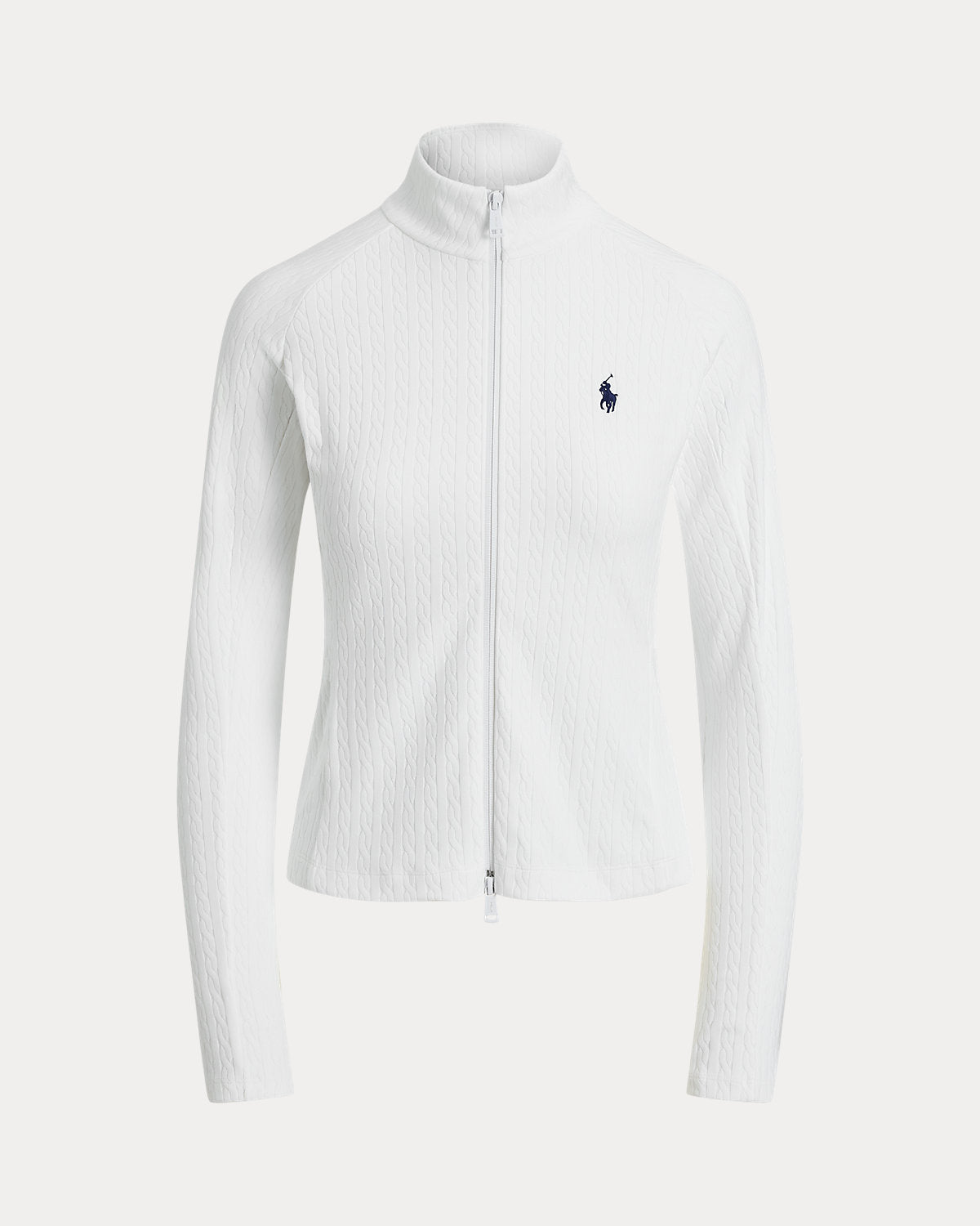 Cable Stretch-Jacquard Zip Jacket