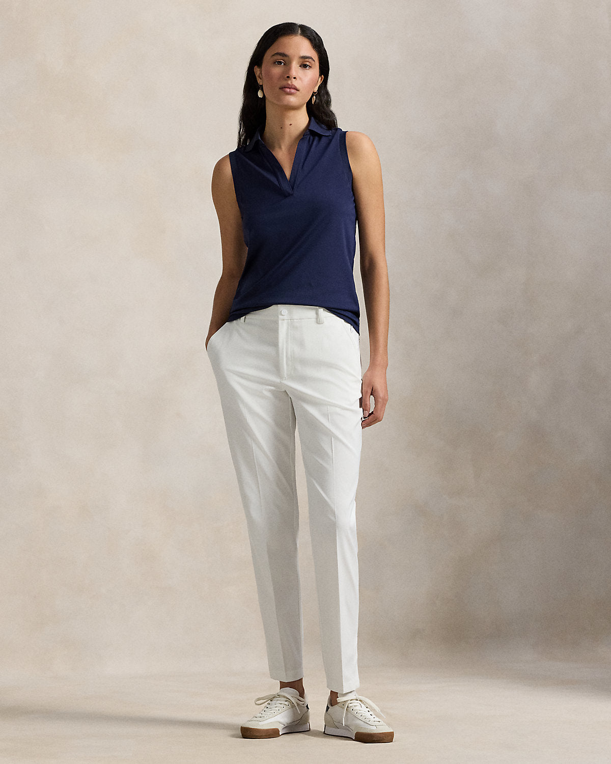 Tailored Fit Sleeveless Polo Shirt