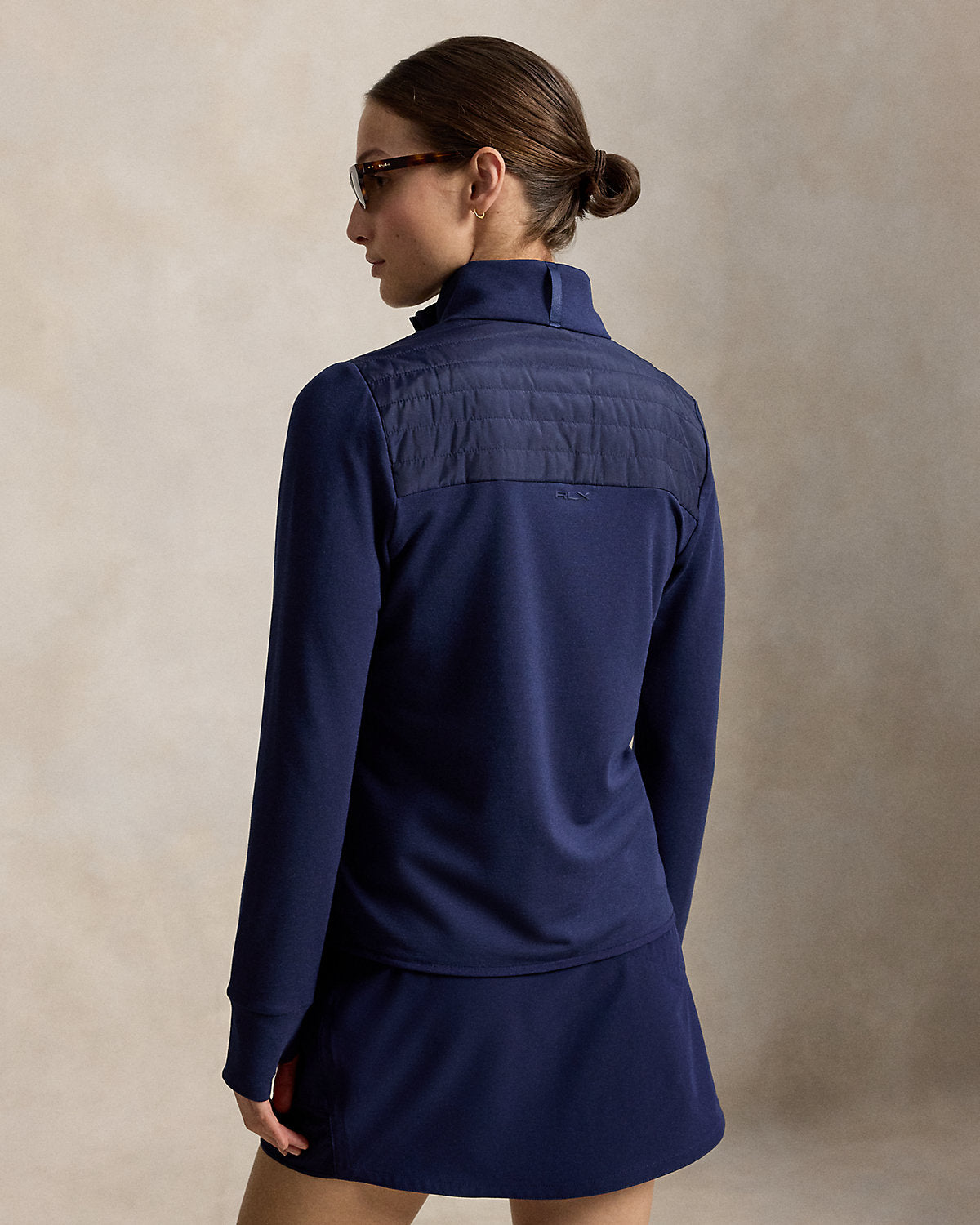 Hybrid French Terry-Quilted Zip Jacket