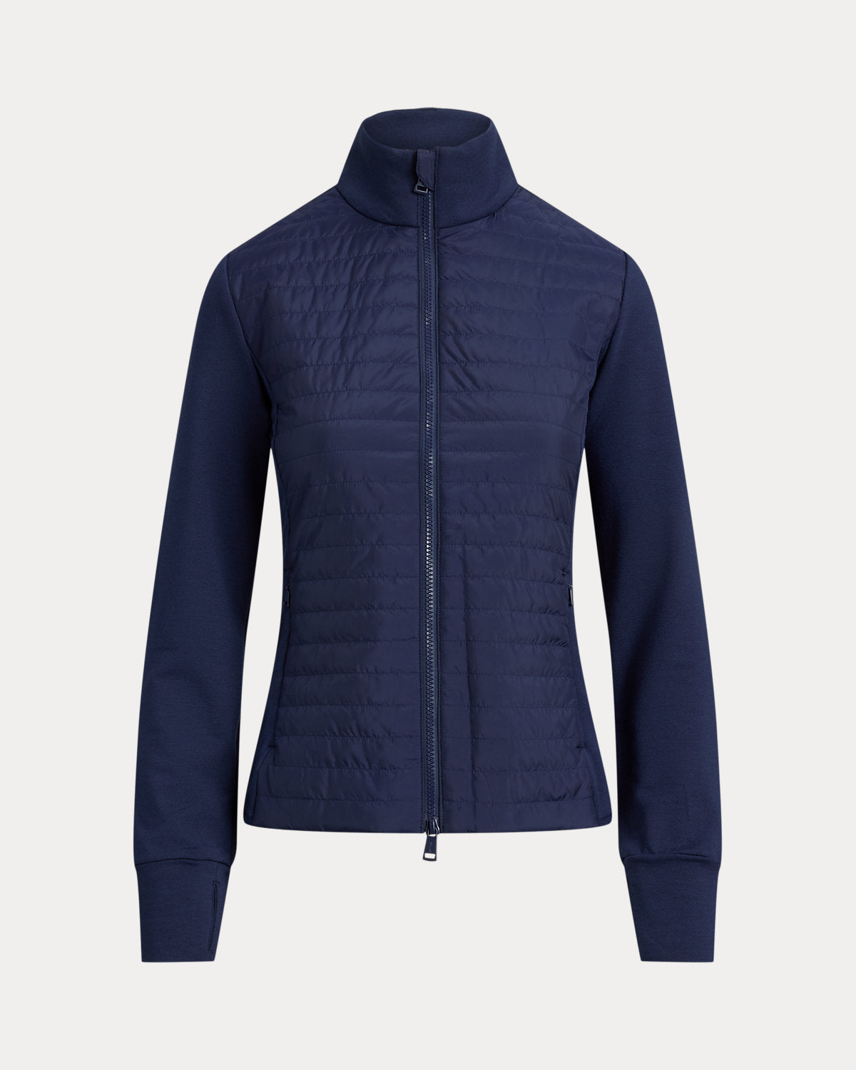 Hybrid French Terry-Quilted Zip Jacket