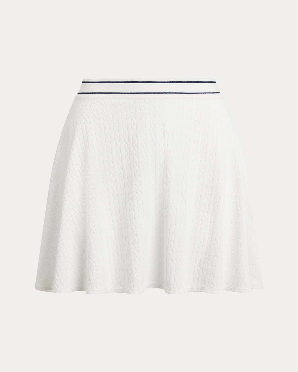 Cable-Motif A-Line Skort