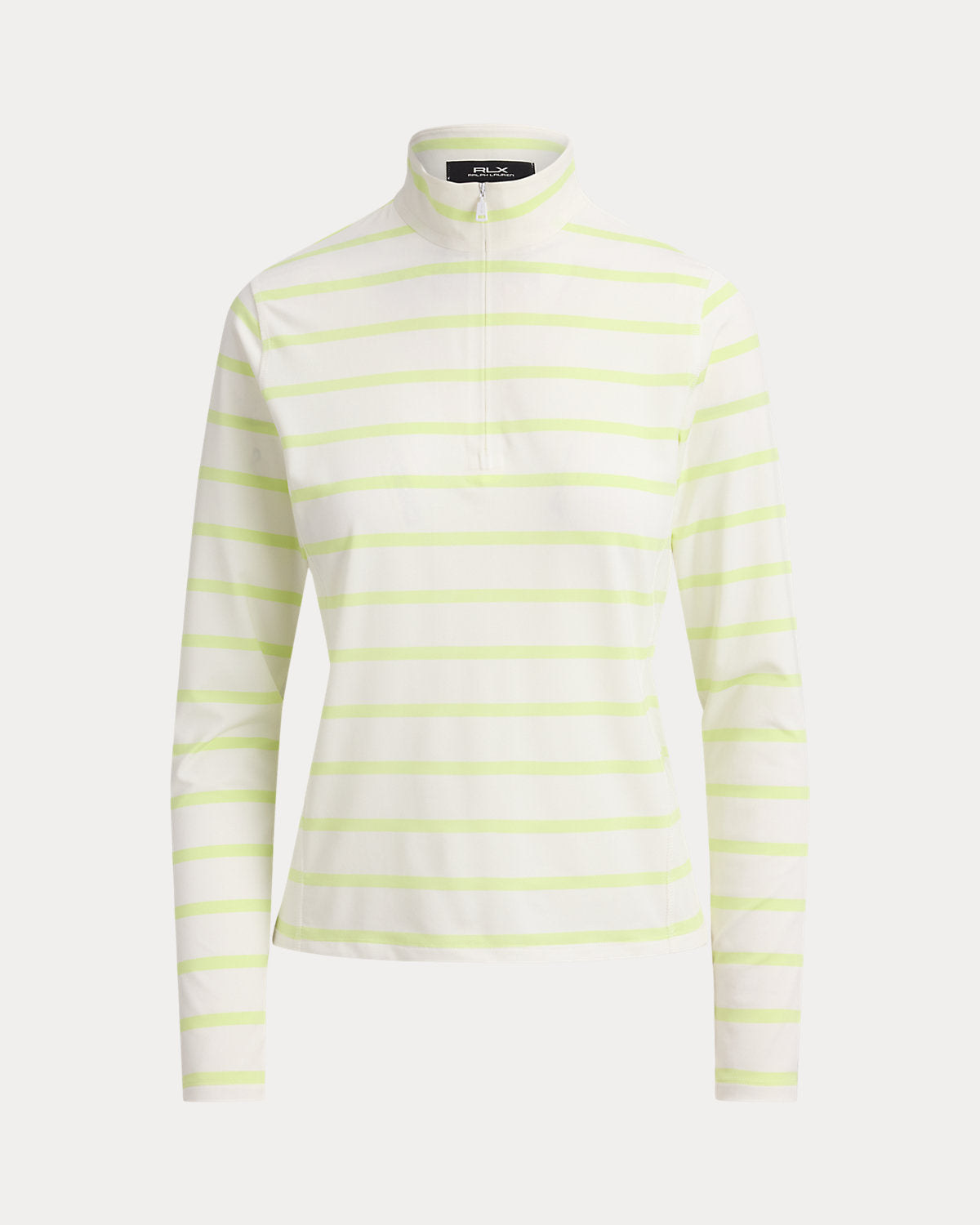 Striped Stretch-Jersey Quarter-Zip