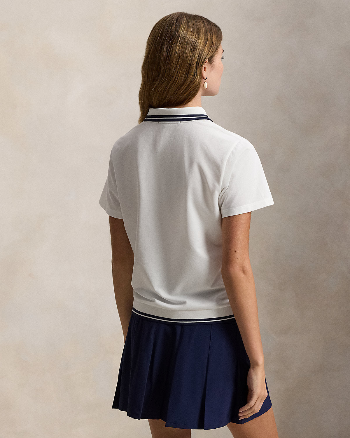 Jersey Layered-Collar Polo Shirt