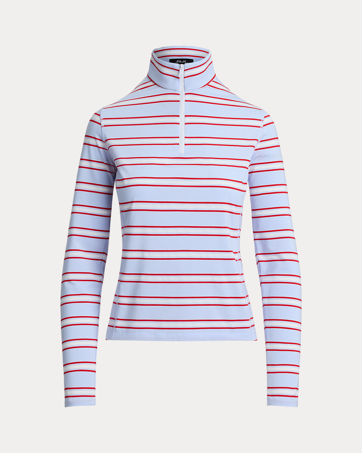 Striped Stretch-Jersey Quarter-Zip