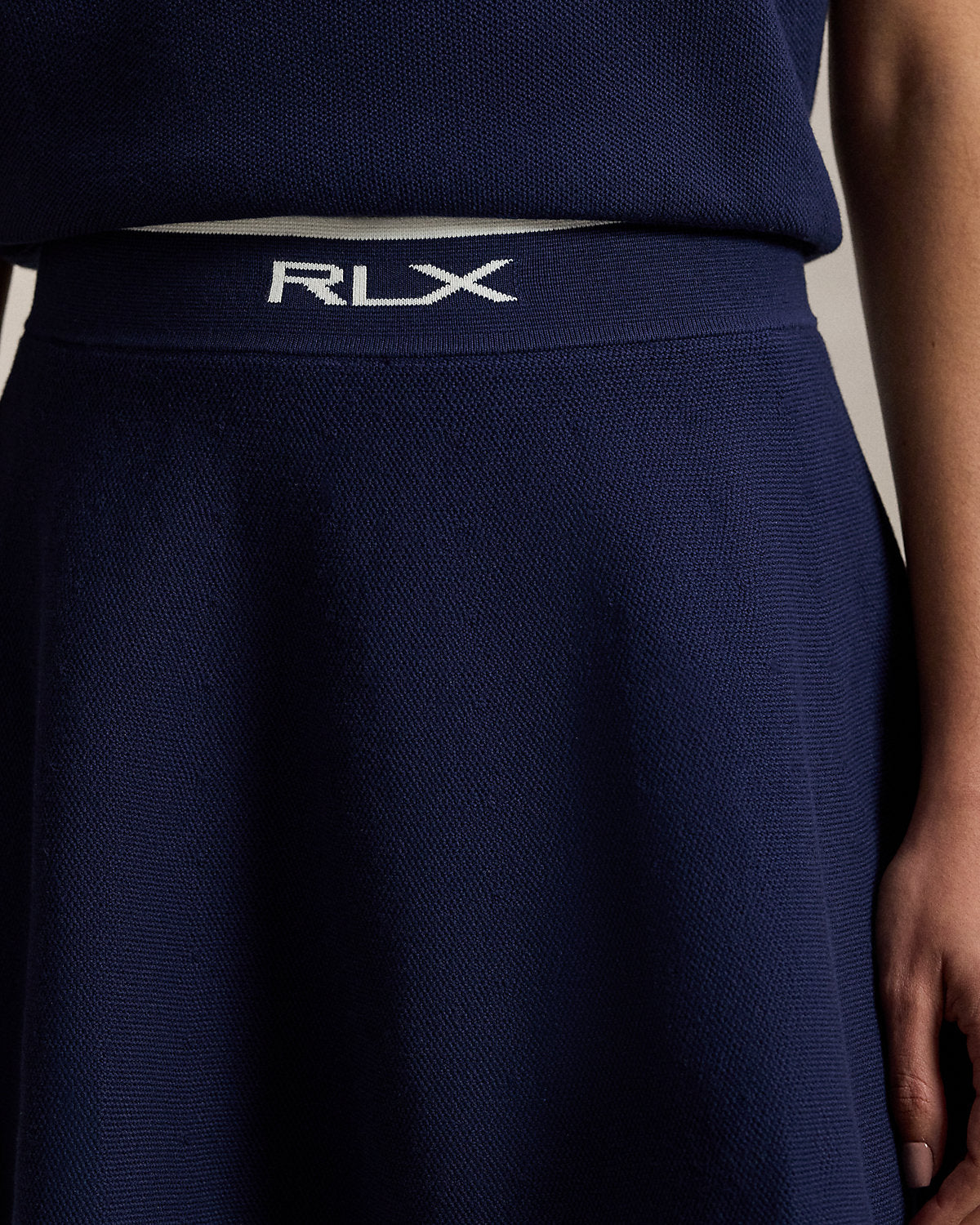 A-Line Mesh Sweater Skirt