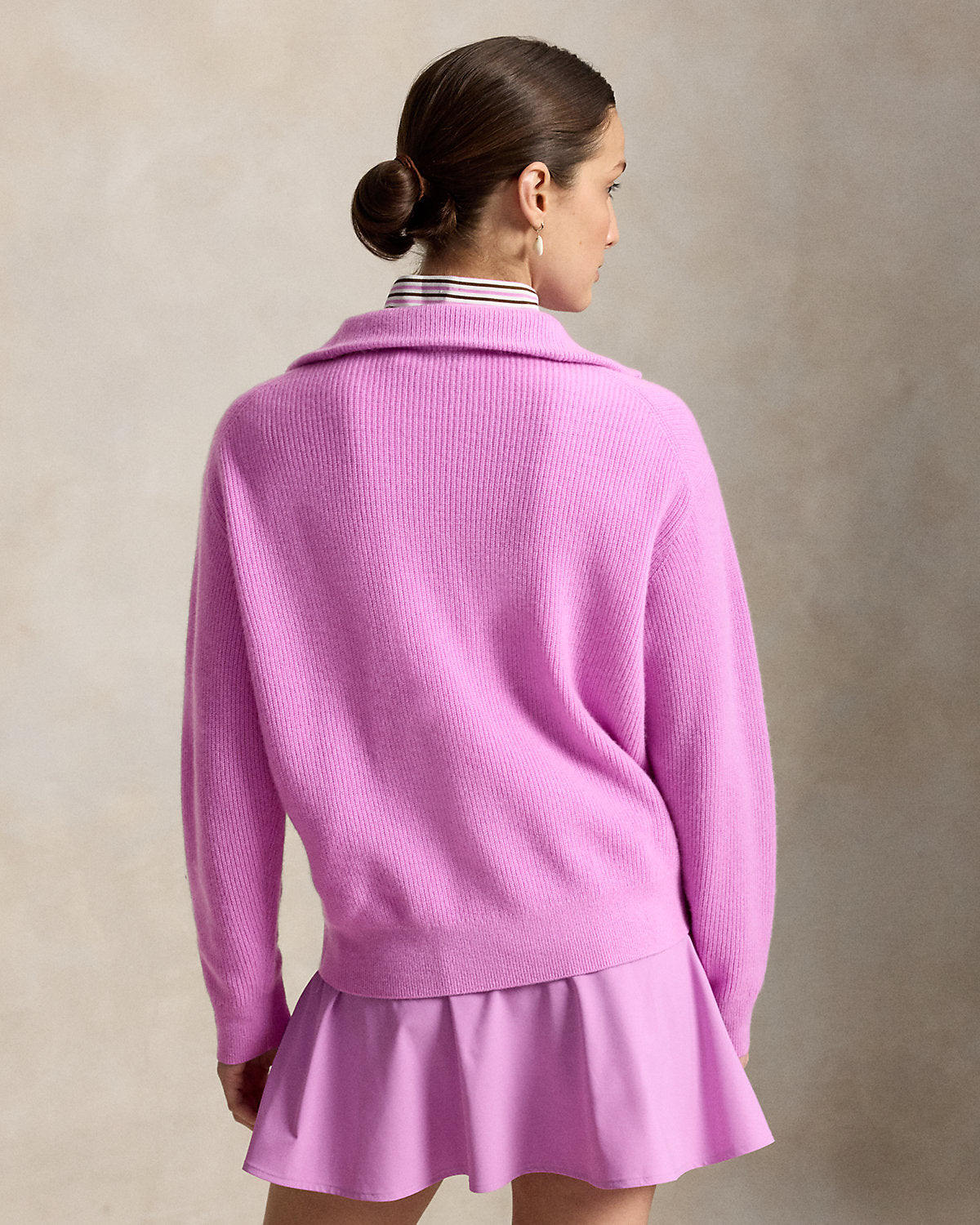 Washable Cashmere Half-Zip Sweater