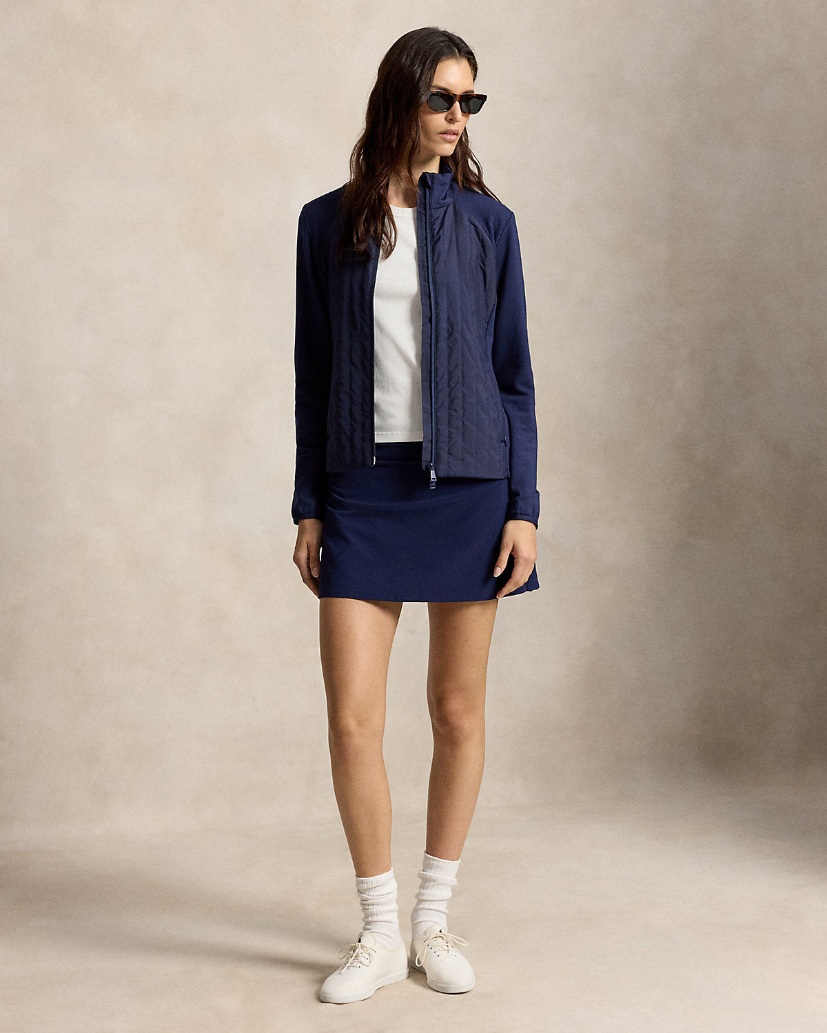 Hybrid Full-Zip Mockneck