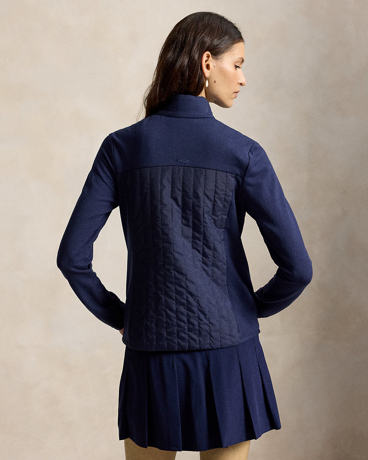 Hybrid Full-Zip Mockneck