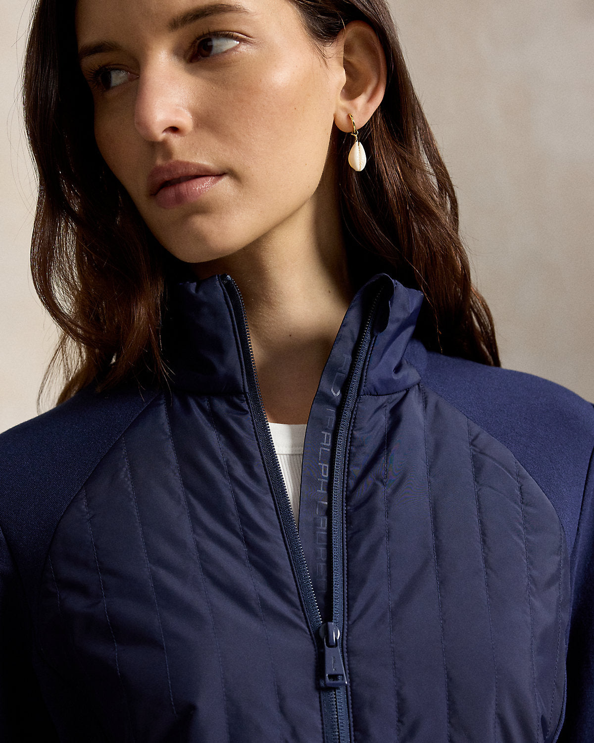 Hybrid Full-Zip Mockneck