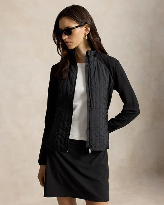 Hybrid Full-Zip Mockneck