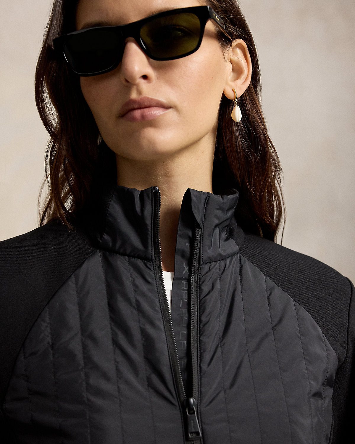 Hybrid Full-Zip Mockneck