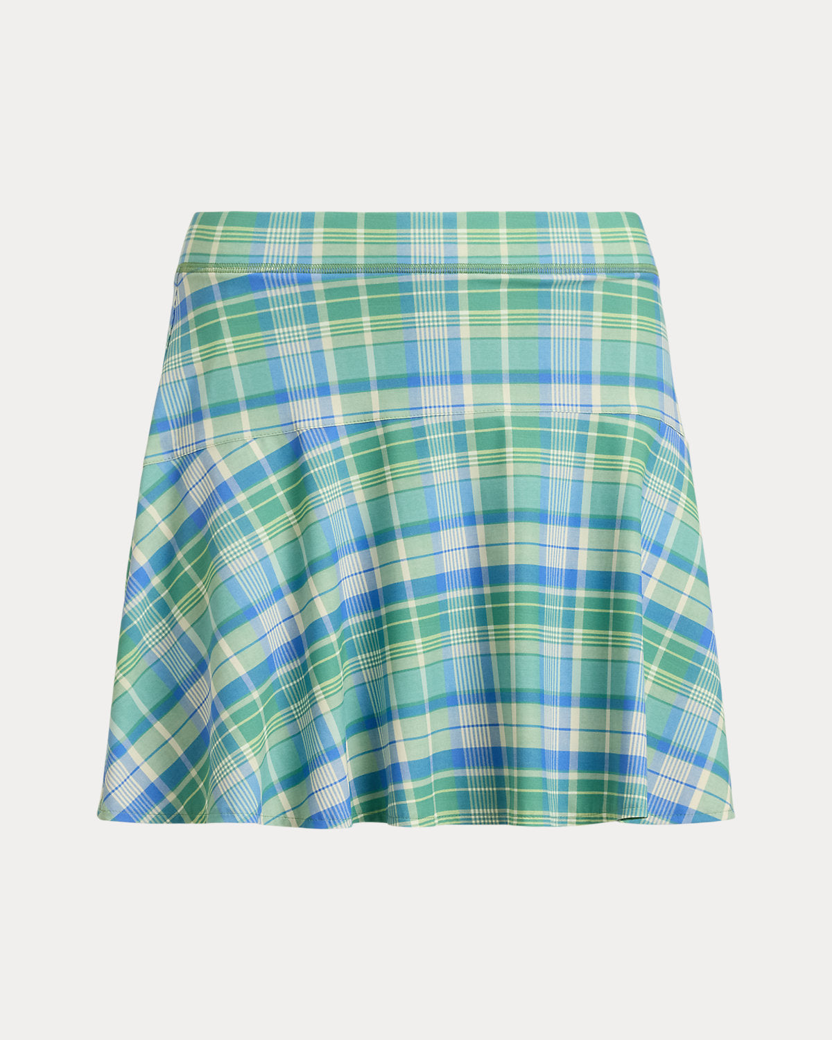 Plaid Paneled Skort