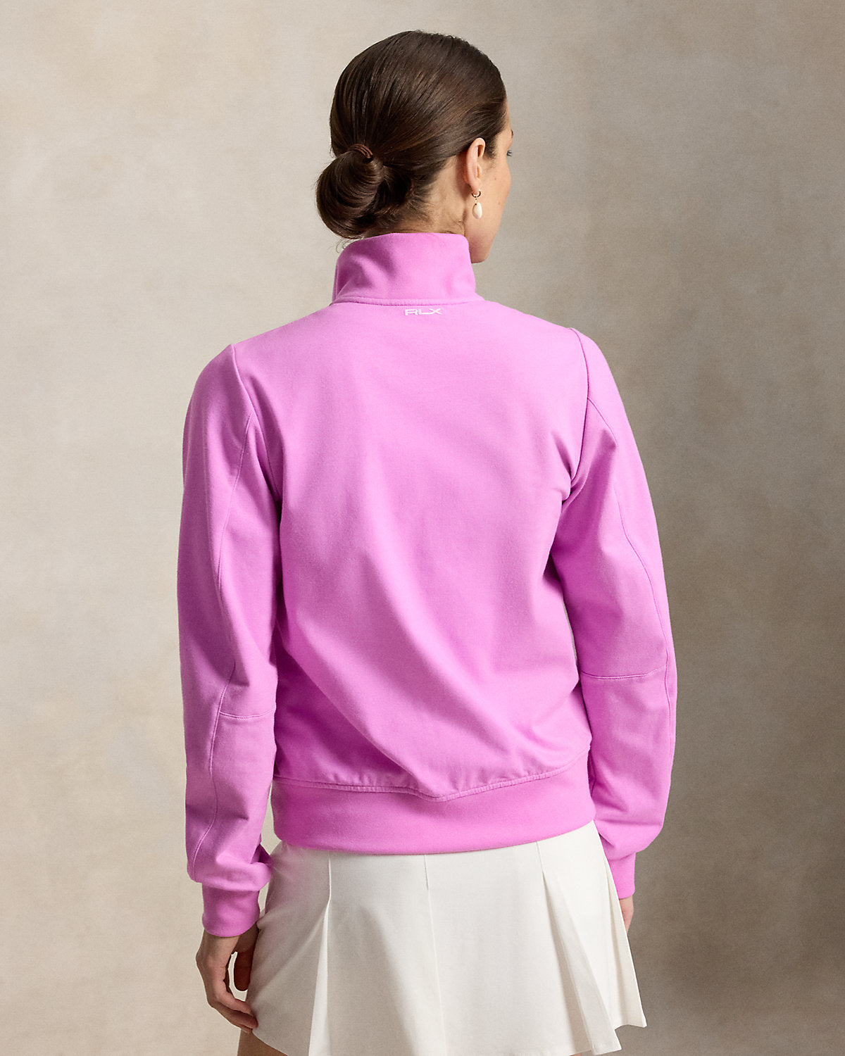 Hybrid Cropped Full-Zip Mockneck