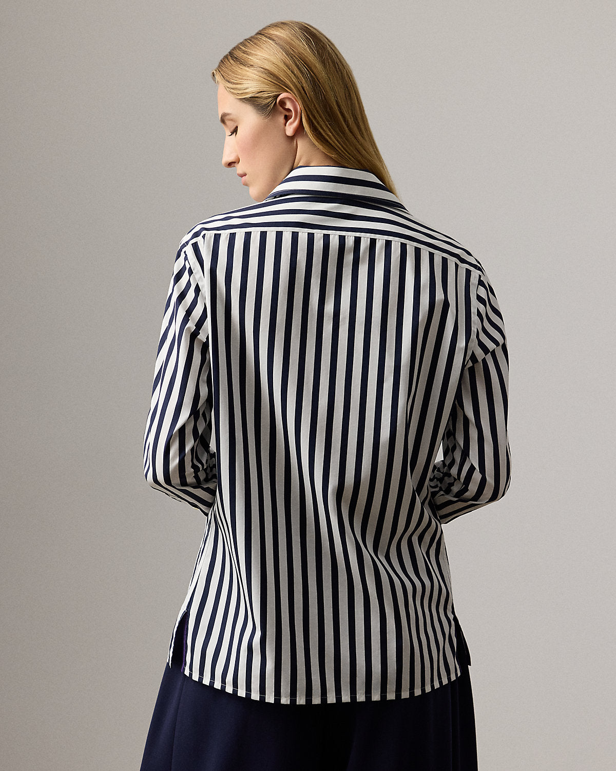 Capri Relaxed Fit Striped Cotton Shirt