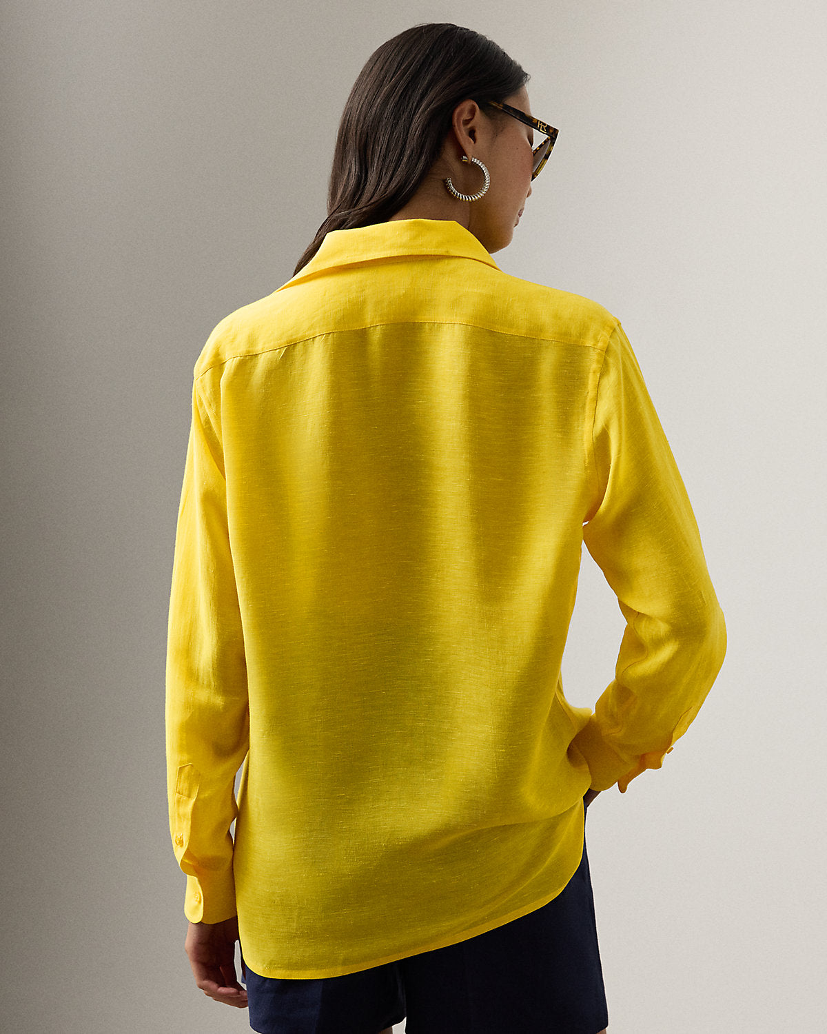 Capri Relaxed Fit Linen Voile Shirt