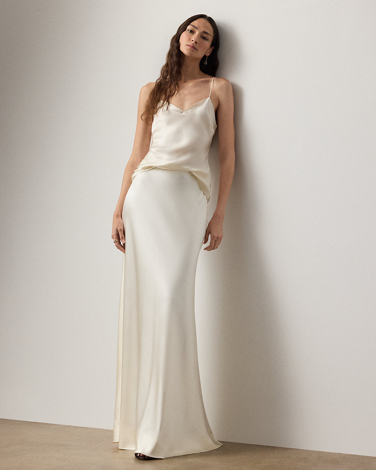 Masina Stretch Satin Skirt