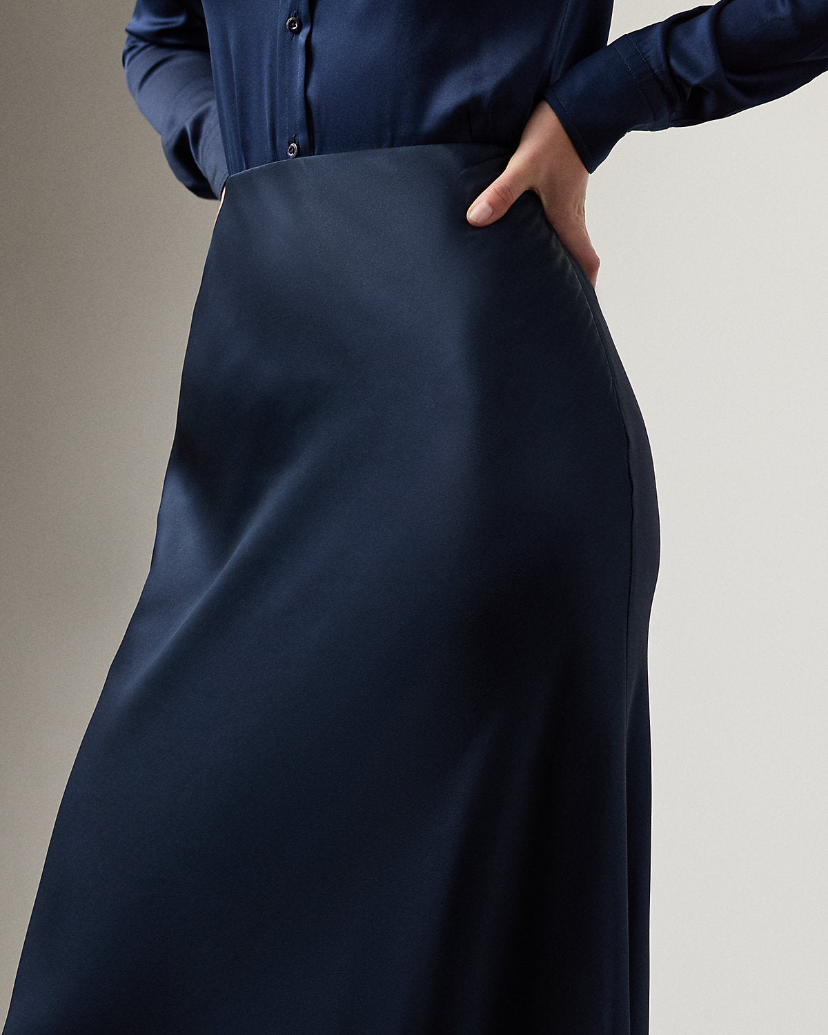 Masina Stretch Satin Skirt