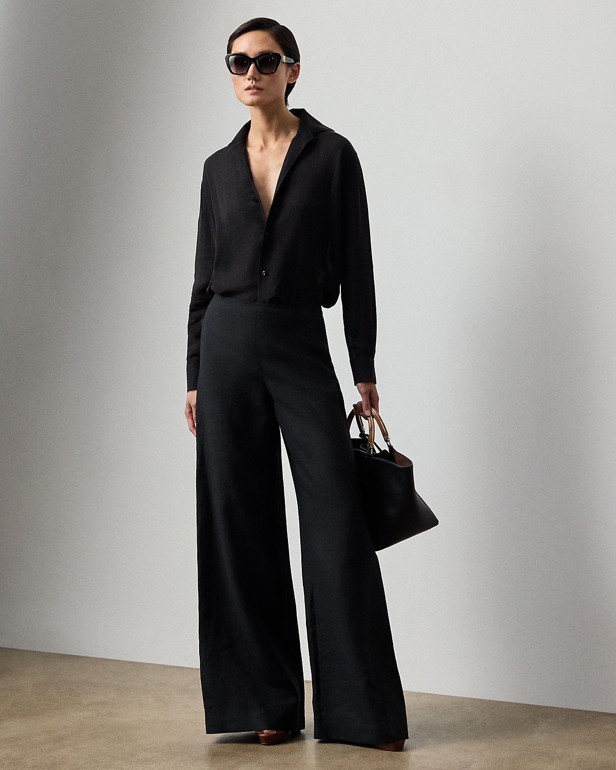 Daria Linen Wide-Leg Pant