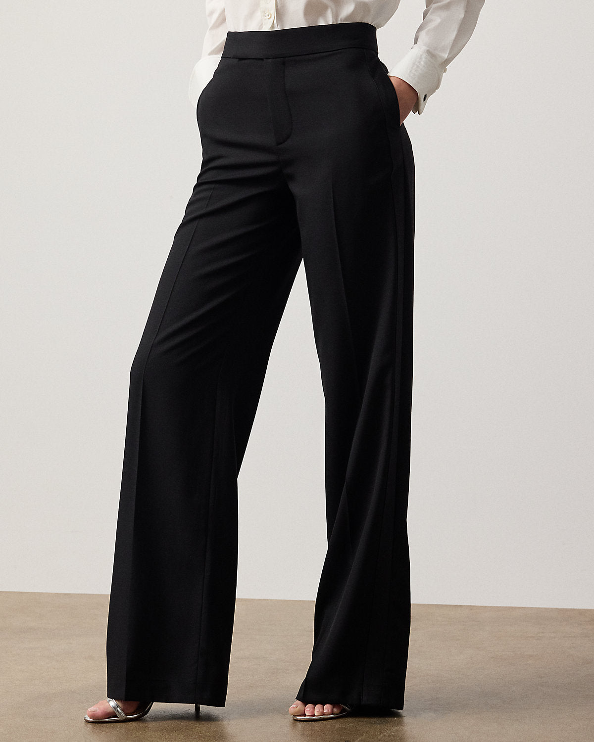 Barnet Wool Barathea Tuxedo Pant