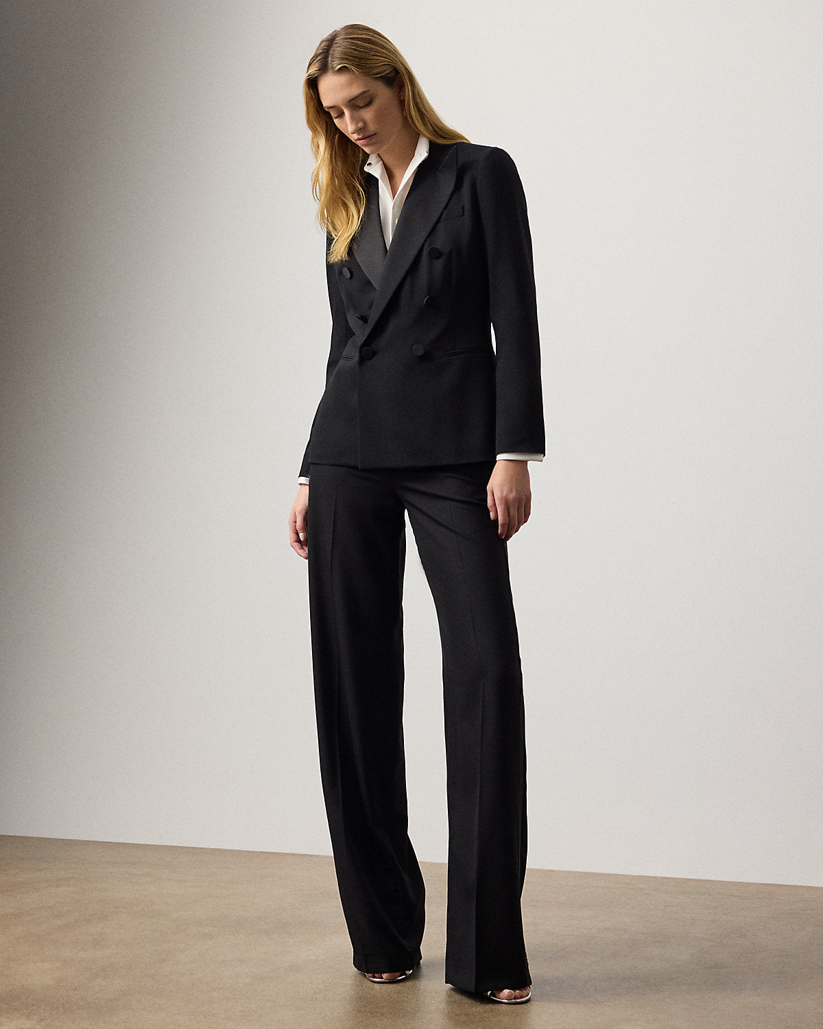Barnet Wool Barathea Tuxedo Pant